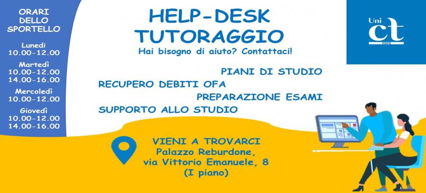 Help desk Tutoraggio